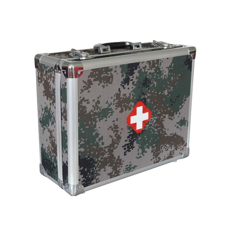 Boîte de premiers soins militaire en métal de l'armée américaine trousse de premiers soins boîte de rangement de premiers soins